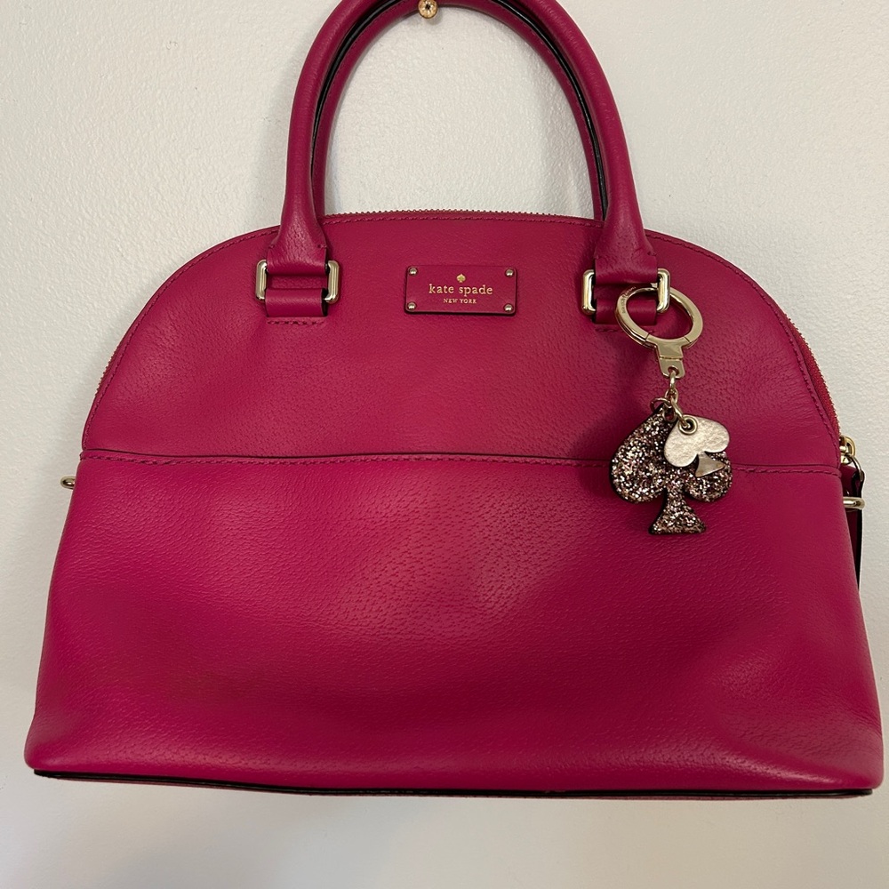Kate Spade Fuchsia Leather Satchel